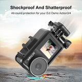 Plastic Cage With Cold Shoes For Dji Action Camera-1915196745676099589