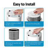 NNEDSZ Devanti Air Purifier 3-layer HEPAh11 Filter Home Freshener Carbon PM2.5 Remover