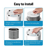 NNEDSZ Replacement Filter Air Purifier HEPAh11 Filters Carbon 3-layer