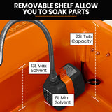 NNEMB 22L Auto Parts Washer, for Home, Business and Small Garages