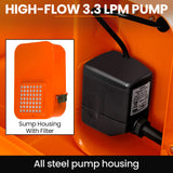 NNEMB 86L Heavy Duty Multi Purpose Auto Parts Washer, with Removable Work Shelf, Parts Basket