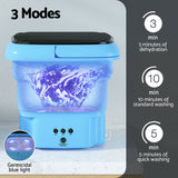 NNEDSZ Portable Washing Machine 4.5L Blue