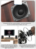 NNEOBA Bluetooth Speaker Surround Stereo Sound Wireless (Brown)