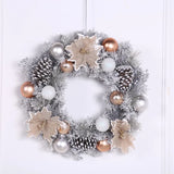 NNEOBA Pine Cone Christmas Wreath Home Decoration