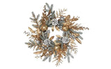 NNEOBA Christmas Pinecone Wreath with Greenery Garland