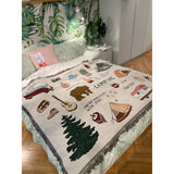 NNEOBA Squirrel Decorative Outdoor Camping Blanket