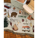NNEOBA Squirrel Decorative Outdoor Camping Blanket
