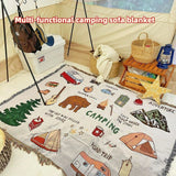 NNEOBA Squirrel Decorative Outdoor Camping Blanket
