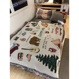 NNEOBA Squirrel Decorative Outdoor Camping Blanket