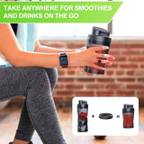 NNEOBA 700ML Portable Electric Juice Cup High Powered USB Blender Black