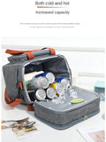 NNEOBA Portable Double Layer Lunch Bag (Grey)