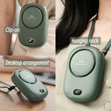 NNEOBA Portable Hanging Neck Fan USB Rechargeable Mini Cooler