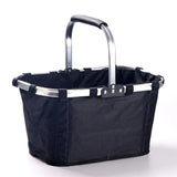 NNEOBA Foldable Grocery Basket with Handle for Shopping & Picnic