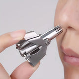 NNEOBA Portable Stainless Steel Manual Nose Hair Trimmer Silver