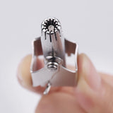 NNEOBA Portable Stainless Steel Manual Nose Hair Trimmer Silver