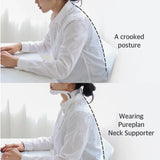NNEOBA Adjustable Cervical Neck Brace Posture Corrector & Traction Support White