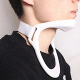 NNEOBA Adjustable Cervical Neck Brace Posture Corrector & Traction Support White