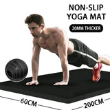 NNEOBA Premium Extra Thick Non-Slip Yoga Mat for Home Workouts
