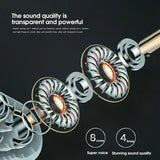 NNEOBA Wireless Waterproof Earbuds with Mic - Bluetooth 5.3