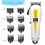 NNEOBA Professional USB Rechargeable Hair Clipper LCD Display Yellow