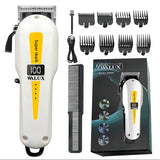 NNEOBA Professional USB Rechargeable Hair Clipper LCD Display Yellow