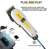 NNEOBA Professional USB Rechargeable Hair Clipper LCD Display Yellow