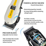 NNEOBA Professional USB Rechargeable Hair Clipper LCD Display Yellow