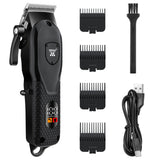 NNEOBA Professional Cordless Hair Clipper Set Wet & Dry Grooming Kit Black