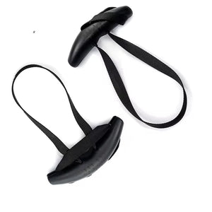 NNEOBA Heavy Duty Pull Up Handles Rubber Neutral Grip Black