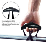 NNEOBA Heavy Duty Pull Up Handles Rubber Neutral Grip Black