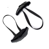 NNEOBA Heavy Duty Pull Up Handles Rubber Neutral Grip Black