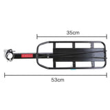 NNEOBA Bicycle Rear Shelf Aluminum Black for Mountain and Road Bikes