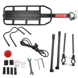 NNEOBA Bicycle Rear Shelf Aluminum Black for Mountain and Road Bikes