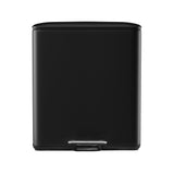 NNEDSZ Pedal Bins Rubbish Bin Dual Compartment Waste Recycle Dustbins 40L Black