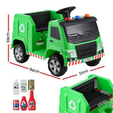NNEDSZ Kids Ride On Car Garbage Truck Police Light 12V Electric Toys Cars Green