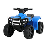 NNEDSZ Kids Ride On ATV Quad Motorbike Car 4 Wheeler Electric Toys Battery Blue