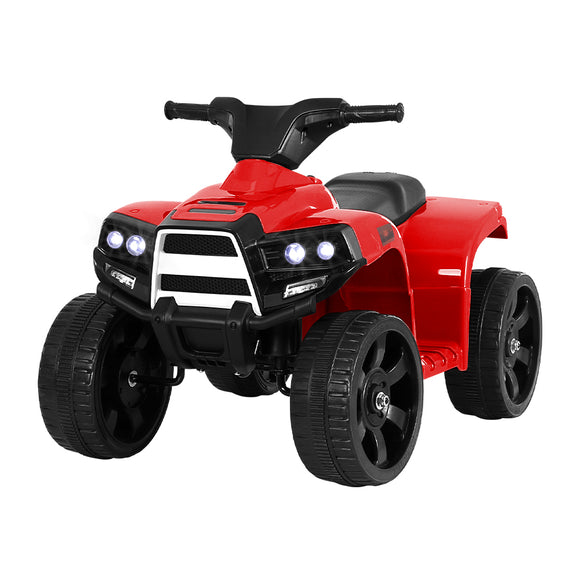 NNEDSZ Kids Ride On ATV Quad Motorbike Car 4 Wheeler Electric Toys Battery Red
