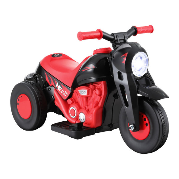 NNEDSZ Kids Ride On Car Motorcycle Motorbike with Bubble Maker Electric Toy 6V Red