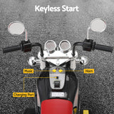 NNEDSZ Kids Ride On Car Motorcycle Motorbike Electric Toys Horn Music 6V Black
