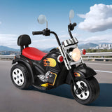 NNEDSZ Kids Ride On Car Motorcycle Motorbike Electric Toys Horn Music 6V Black