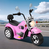 NNEDSZ Kids Ride On Car Motorcycle Motorbike Electric Toys Horn Music 6V Pink