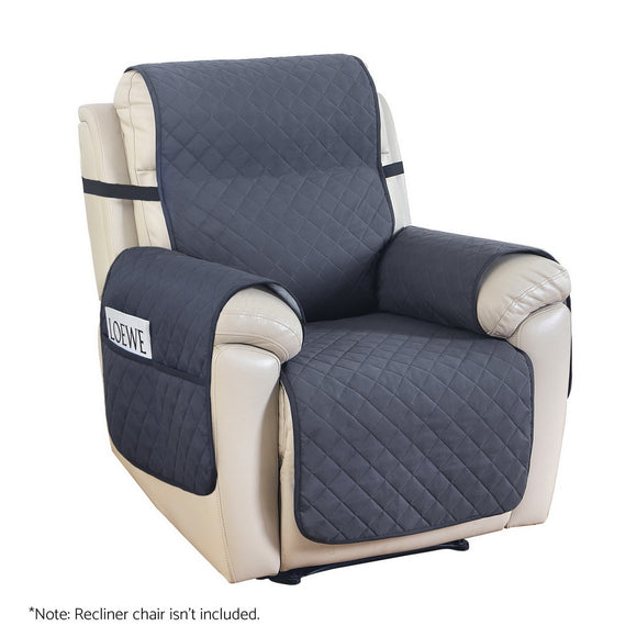 NNEDSZ Artiss Recliner Chair Cover 100% Water Resistant Grey