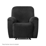 NNEDSZ Artiss Recliner Chair Covers 1 Seater Velvet Black