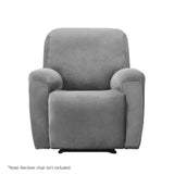 NNEDSZ Artiss Recliner Chair Covers 1 Seater Velvet Grey