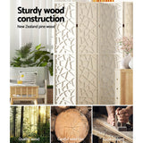 NNEDSZ Artiss 3 Panel Room Divider Screen 122x170cm Clover White