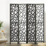 NNEDSZ Artiss 4 Panel Room Divider Screen 162x170cm Clover Black