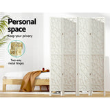 NNEDSZ Artiss 4 Panel Room Divider Screen 162x170cm Clover White