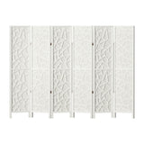 NNEDSZ Artiss 6 Panel Room Divider Screen 244x170cm Clover White