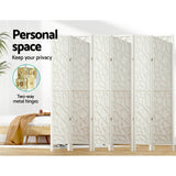 NNEDSZ Artiss 6 Panel Room Divider Screen 244x170cm Clover White