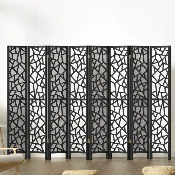 NNEDSZ Artiss 8 Panel Room Divider Screen 325x170cm Clover Black